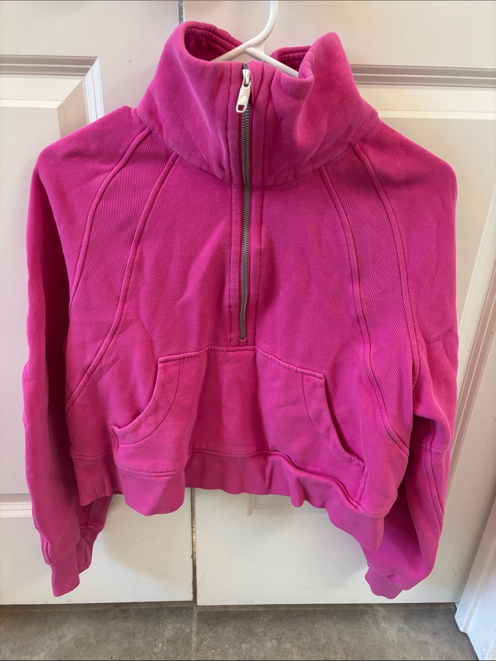 Lululemon Women's Fuchsia Half-Zip Pullover Sweater